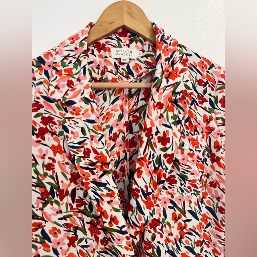 Molly Bracken Floral Double Breasted Blazer Size Small - Picture 2 of 7